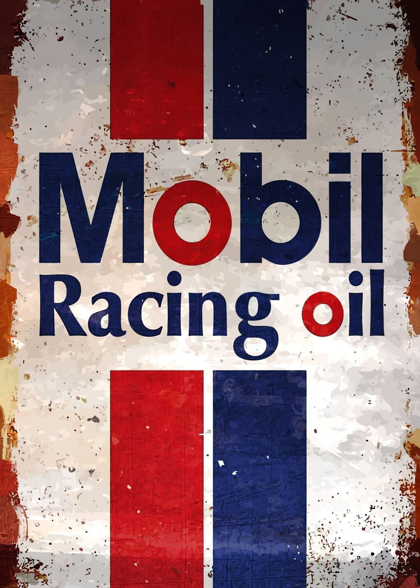 MOBIL RACING OIL MAGNET
