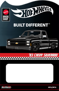 CUSTOM CARD FOR HOT WHEELS BRICK SHOP SILVERADO