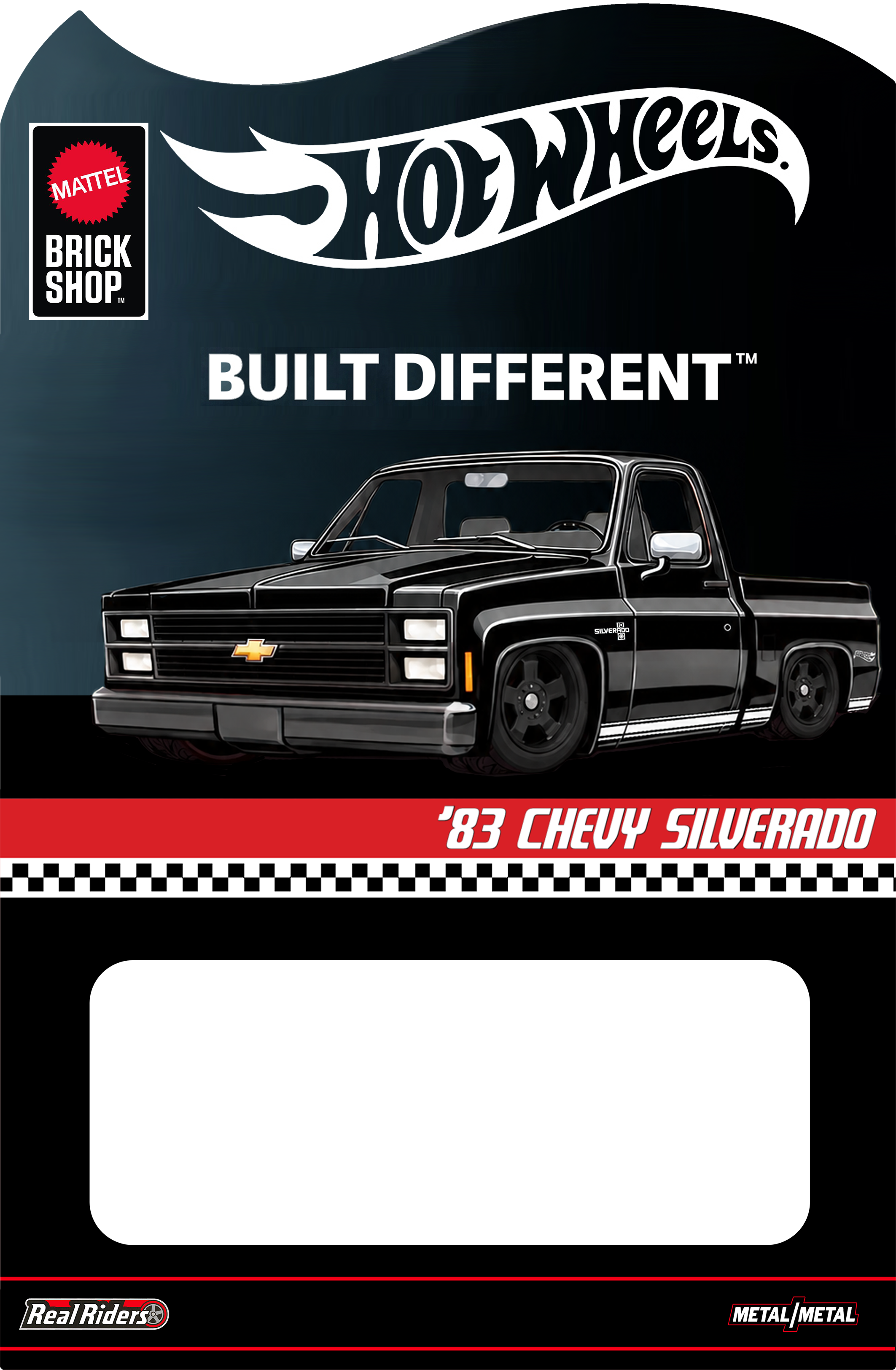 CUSTOM CARD FOR HOT WHEELS BRICK SHOP SILVERADO