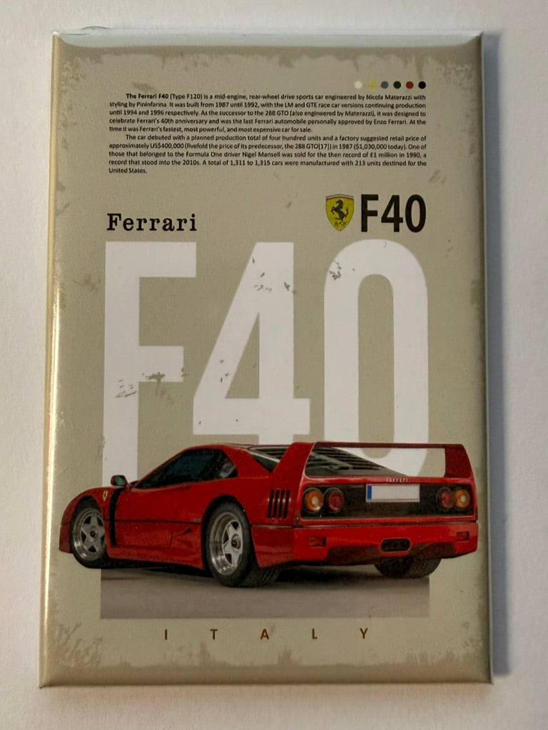 FERRARI F40 MAGNET V1
