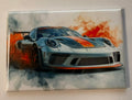 ABSTRACT PORSCHE MAGNET