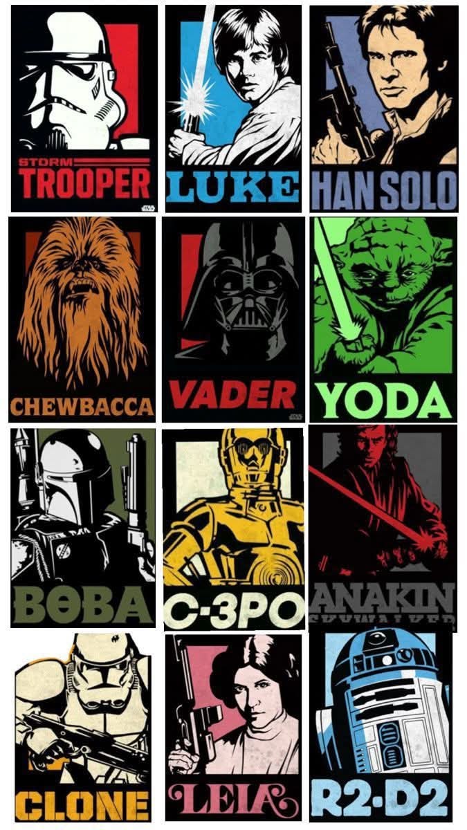 STAR WARS COLLAGE MAGNET