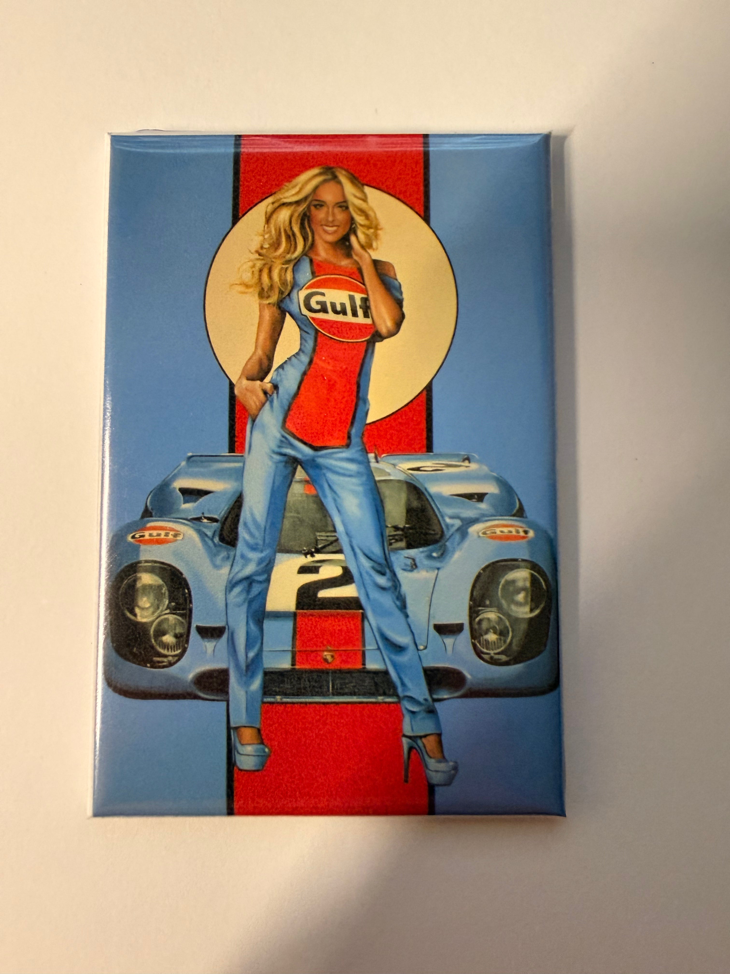 PORSCHE GULF MAGNET
