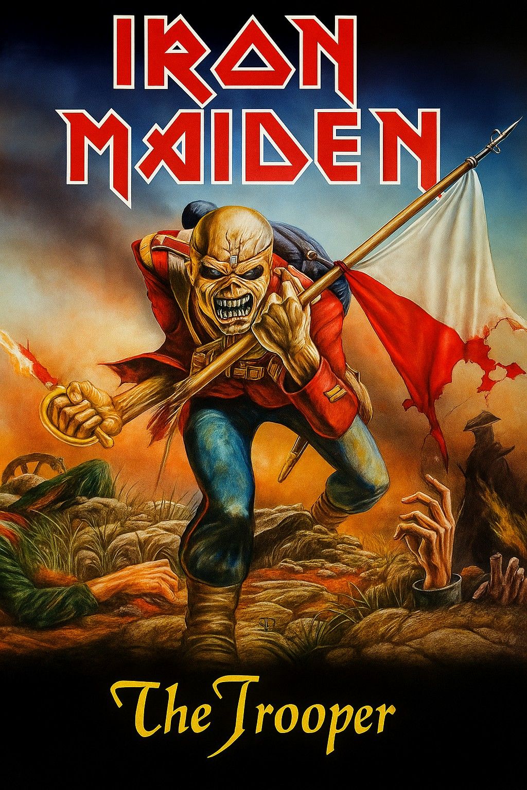 IRON MAIDEN THE TROOPER MAGNET