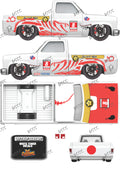 83 CHEVY SILVERADO (WHITE TONER) DECALS BUSHI REX