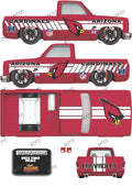 83 CHEVY SILVERADO (WHITE TONER) DECALS ARIZONA CARDINALS