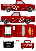 83 CHEVY SILVERADO (WHITE TONER) DECAL CHEVY PERFORMANCE