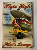 FLYING HIGH PILOTS LOUNGE MAGNET