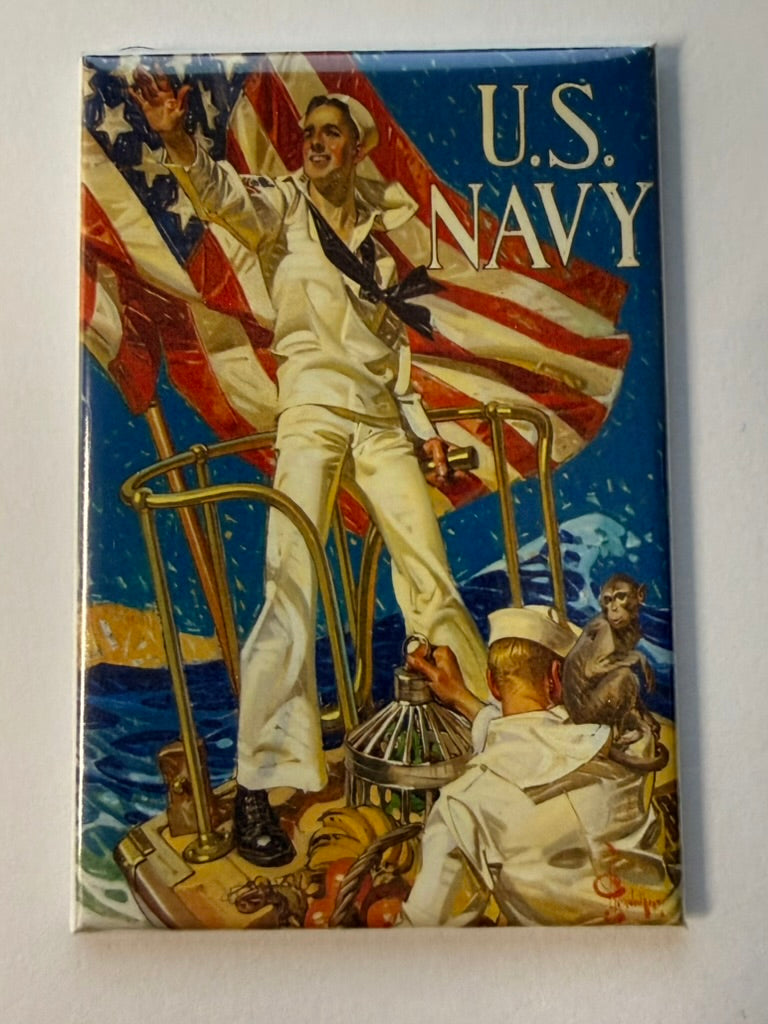 US NAVY SAILOR MAGNET