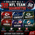 Complete NFL Team Magnet Collection