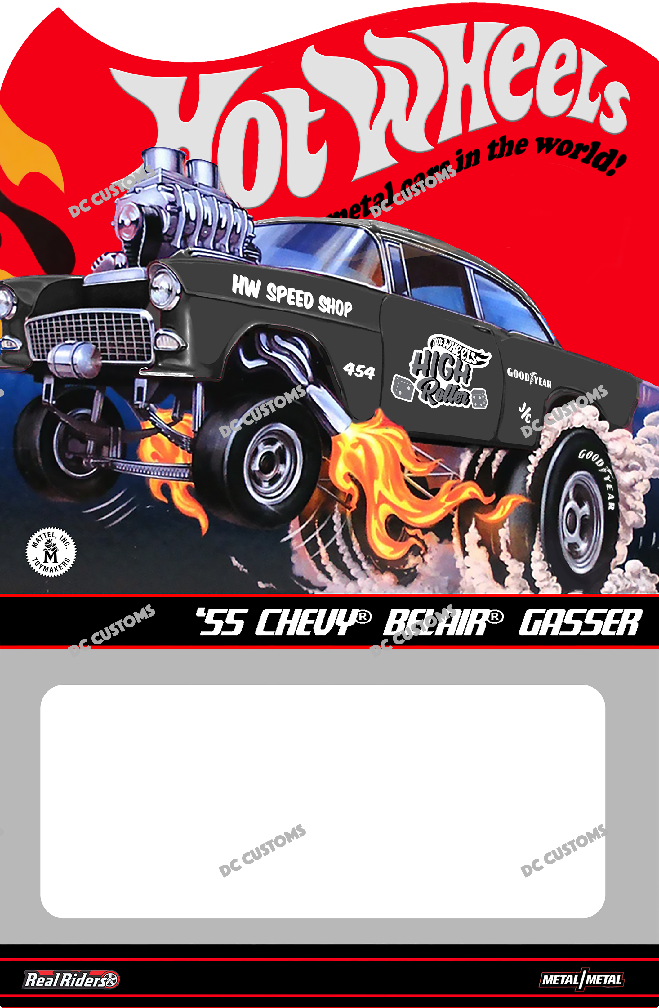 CUSTOM CARD FOR HW 55 CHEVY GASSER HIGH ROLLER