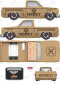 83 CHEVY SILVERADO (WHITE TONER) DECALS HOOEY