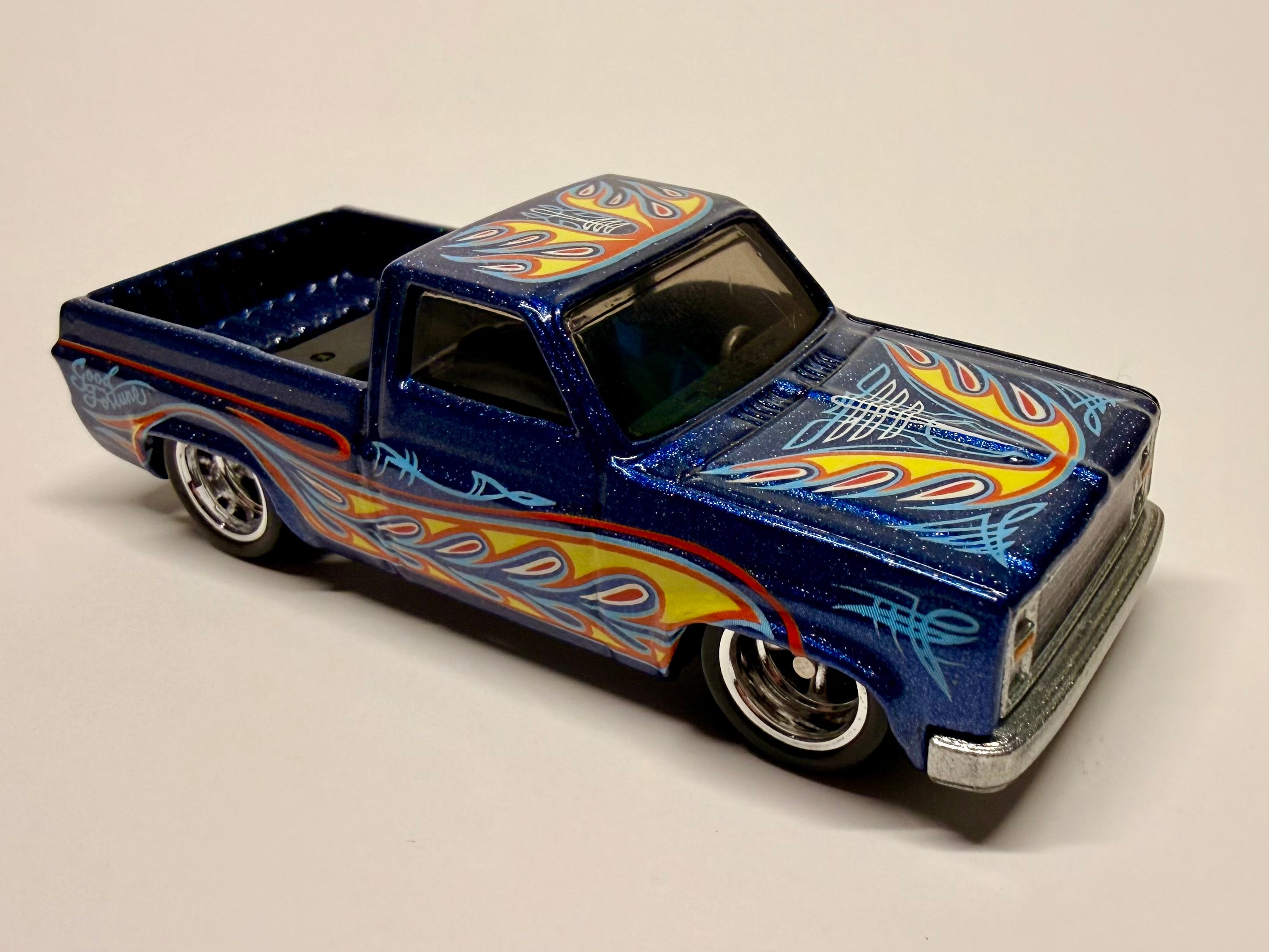 HOT WHEELS CUSTOM 83 CHEVY SILVERADO MAGIC OF PINSTRIPING