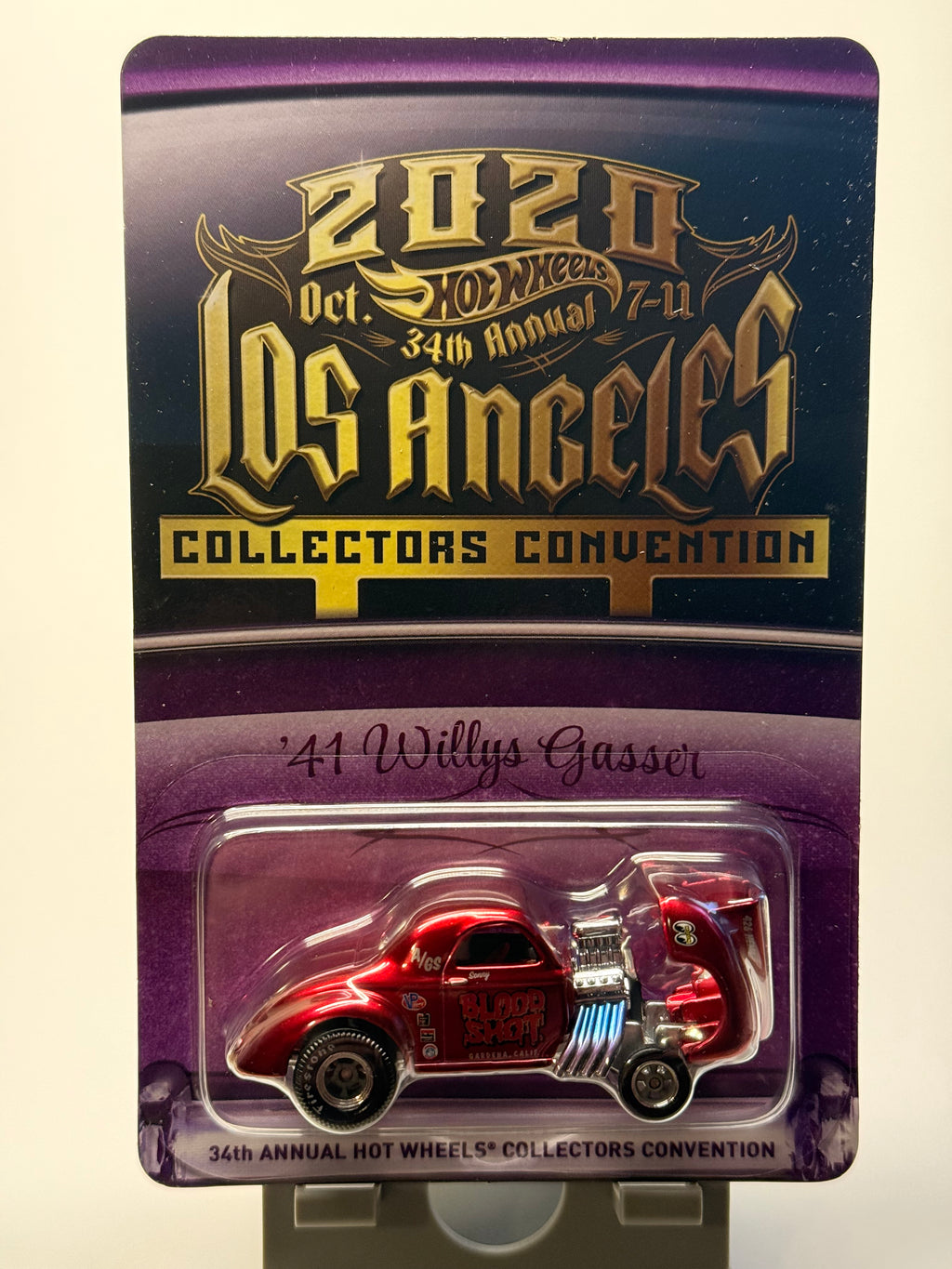 2020 HOT WHEELS 34TH ANNUAL CONVENTION '41 WILLYS GASSER "BLOOD SHOT"