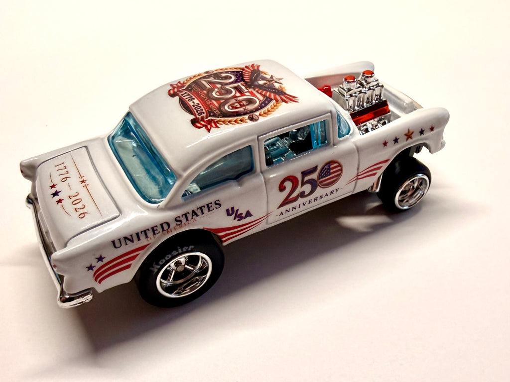 55 CHEVY GASSER USA 250TH ANNIVERSARY (MADE AS ORDERED)