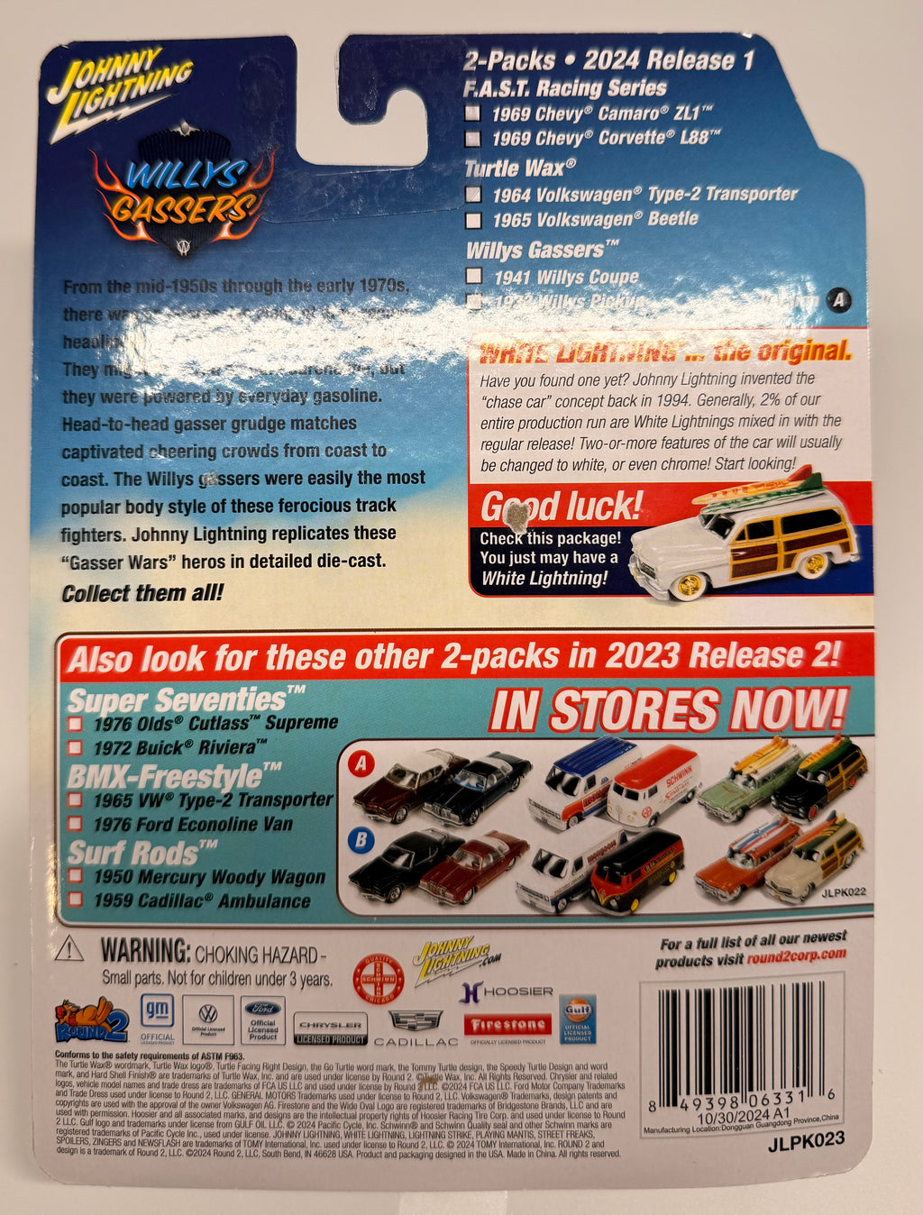 JOHNNY LIGHTNING 2 PACK WILLYS GASSERS