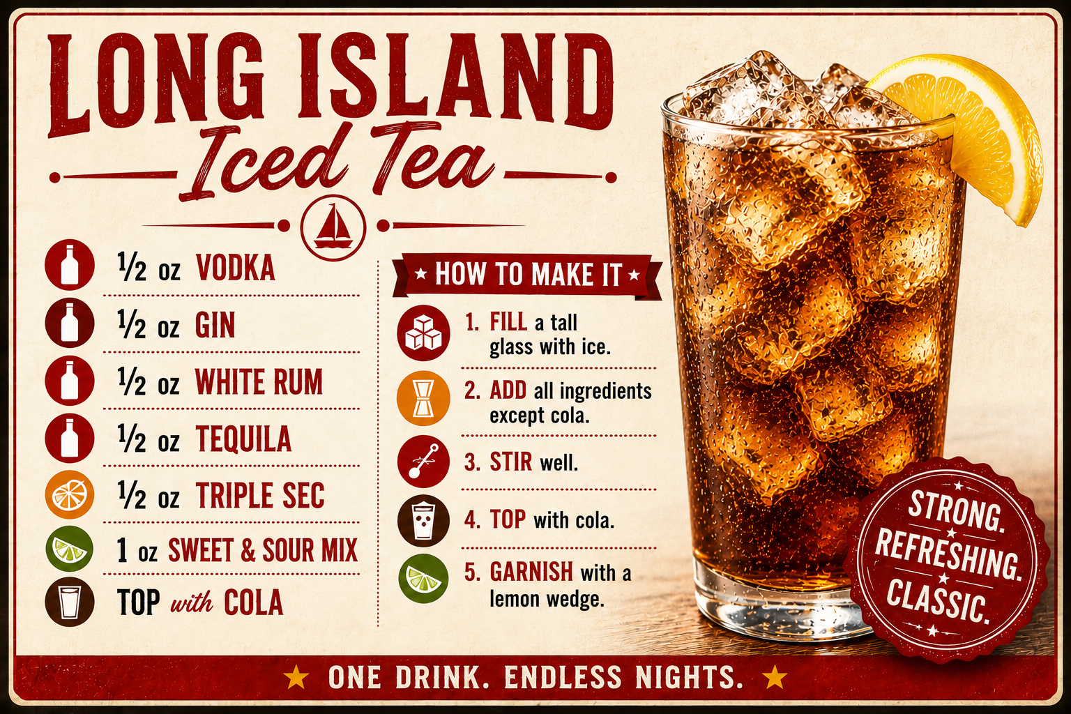 LONG ISLAND ICED TEA MAGNET