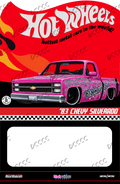 CUSTOM CARD FOR PINK BLACK WIDOW 83 SILVERADO