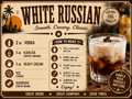 WHITE RUSSIAN RECIPE MAGNET
