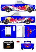 83 CHEVY SILVERADO (WHITE TONER) DECALS REDBULL