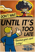 FALLOUT VAULT RESERVATION MAGNET