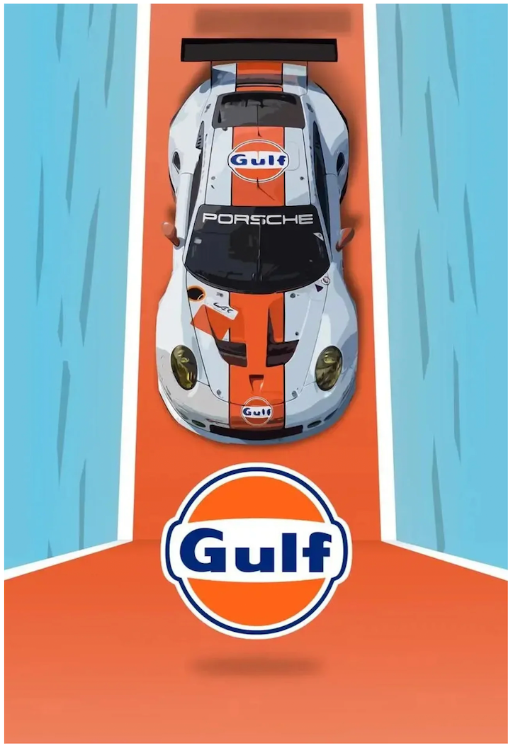 GULF PORSCHE V2 MAGNET