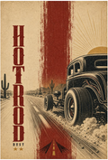 VINTAGE HOT ROD MAGNET