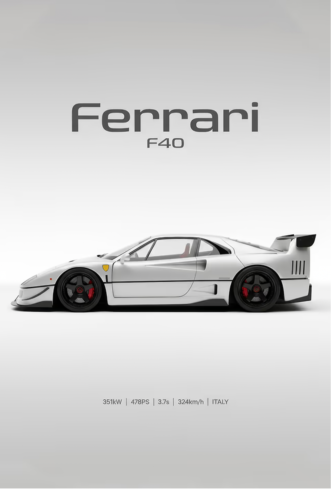 FERRARI F40 MAGNET