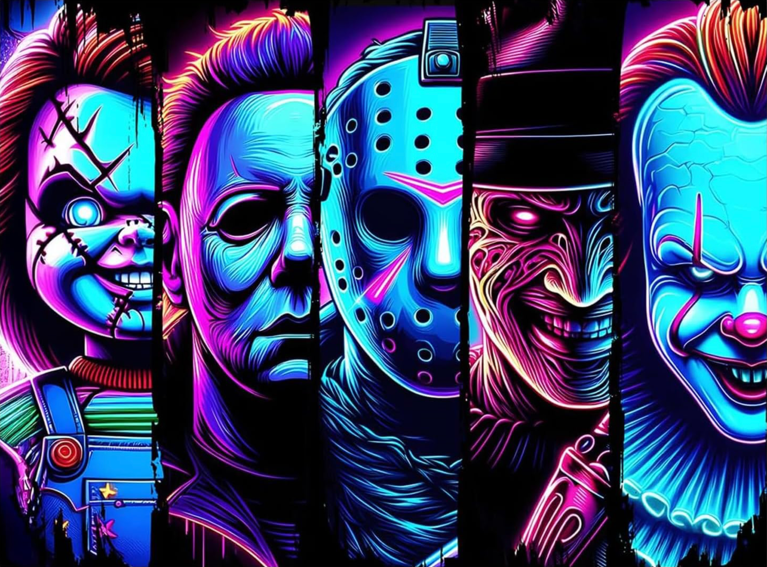 HORROR CHARACTERS MAGNET