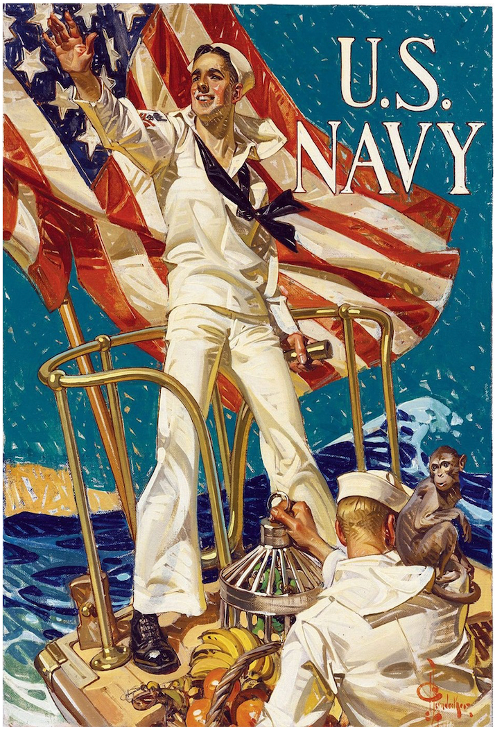 US NAVY SAILOR MAGNET