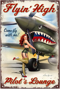 FLYING HIGH PILOTS LOUNGE MAGNET