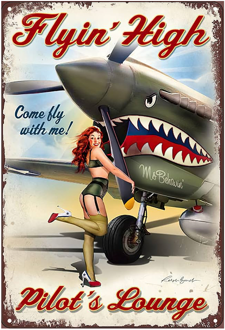 FLYING HIGH PILOTS LOUNGE MAGNET