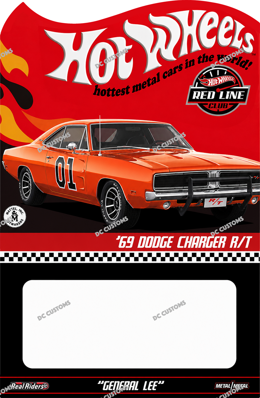 CUSTOM CARD FOR DODGE CHARGER "GENERAL LEE"