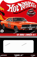 CUSTOM CARD FOR DODGE CHARGER "GENERAL LEE"