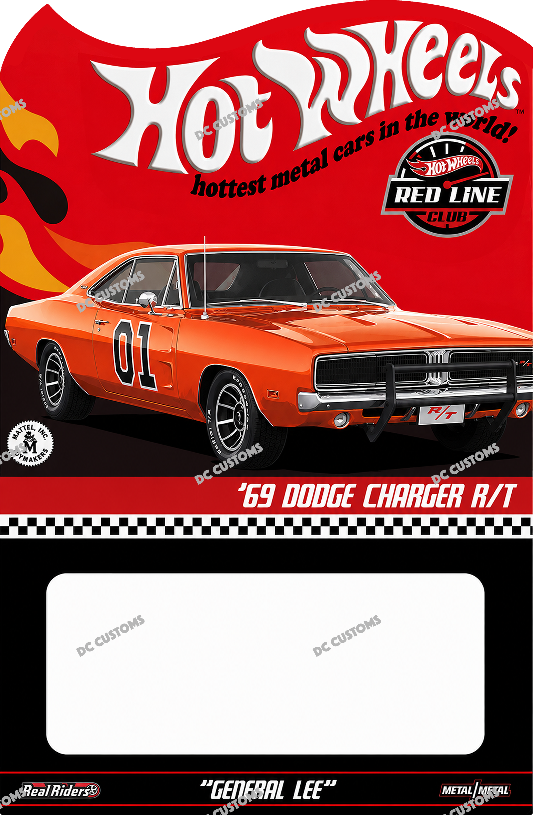 CUSTOM CARD FOR DODGE CHARGER "GENERAL LEE"