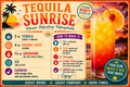 TEQUILA SUNRISE RECIPE MAGNET