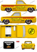 83 CHEVY SILVERADO (WHITE TONER) DECALS WAFFLE HOUSE