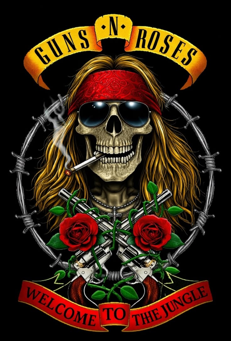 GUNS & ROSES MAGNET