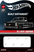 CUSTOM CARD FOR HOT WHEELS BRICK SHOP SILVERADO