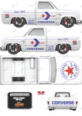 83 CHEVY SILVERADO (WHITE TONER) DECALS CONVERSE