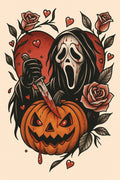 GHOST FACE HALLOWEEN MAGNET