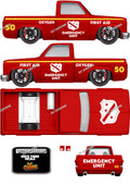 83 CHEVY SILVERADO (WHITE TONER) DECALS EMERGENCY UNIT
