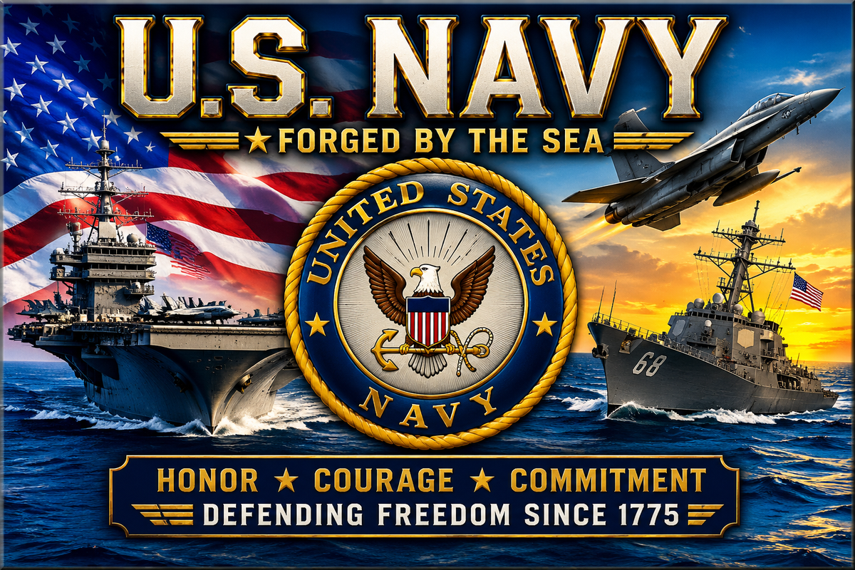 US NAVY MAGNET