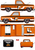 83 CHEVY SILVERADO (WHITE TONER) ORANGE FRAM