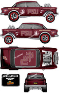 55 CHEVY GASSER (WHITE TONER) DECALS FSU