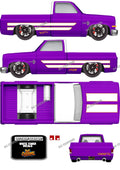 83 CHEVY SILVERADO (WHITE TONER) DECALS HWNFTG