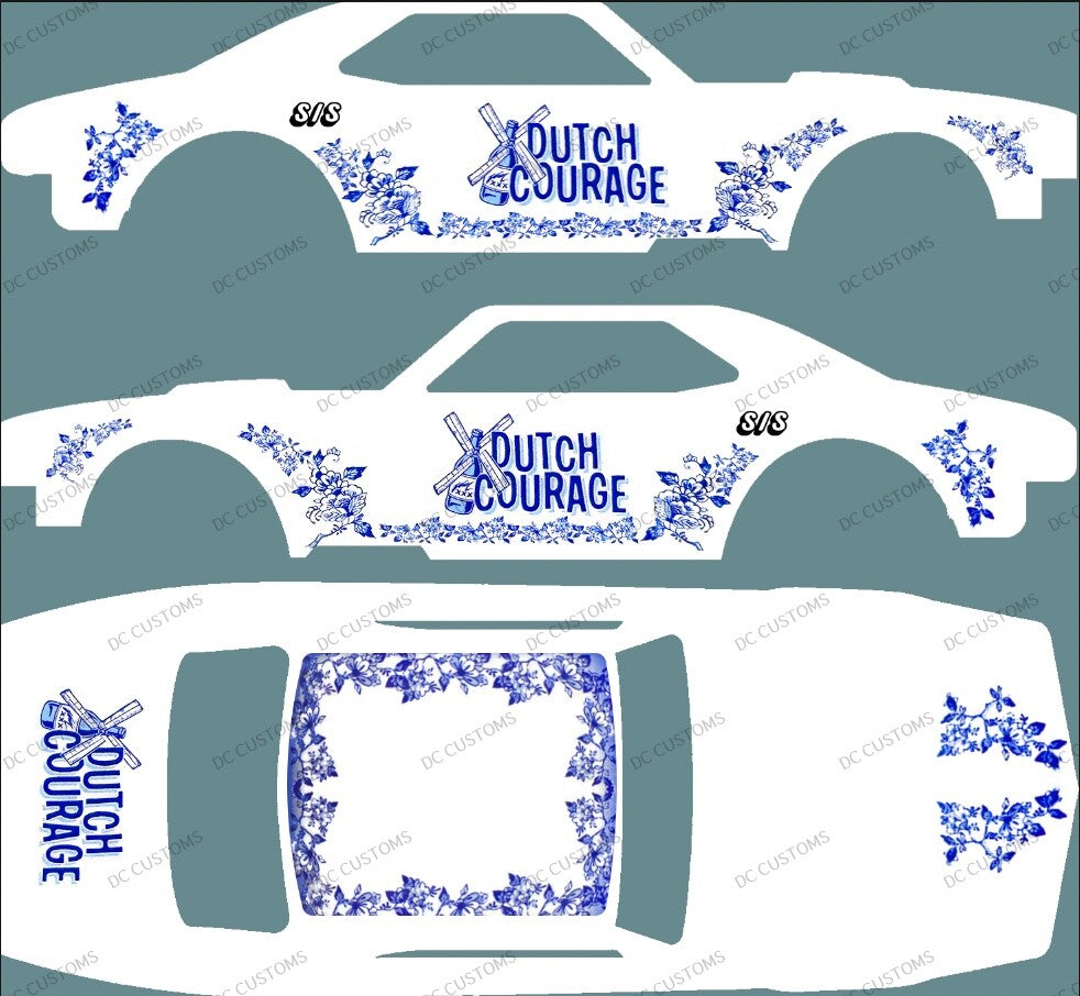 67 CAMARO (WHITE TONER) DECALS DUTCH COURAGE
