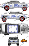 55 CHEVY GASSER (WHITE TONER) DECALS DUTCH COURAGE CONVENTION