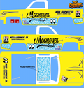 83 CHEVY SILVERADO (WHITE TONER) DECALS MOON EQUIPMENT