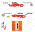 55 CHEVY GASSER (WHITE TONER) DECALS UHAUL